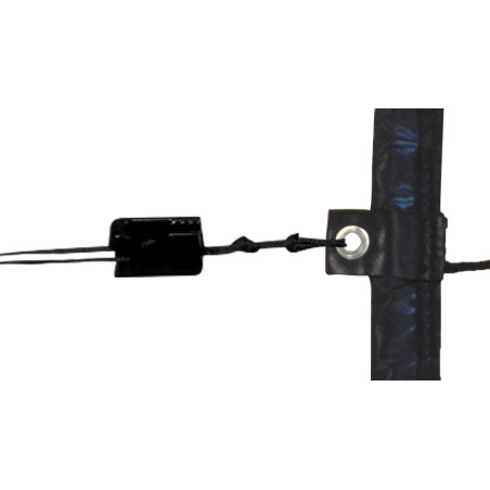 Filet Volley Compétition 9,50 x 1 m PP Tressé 4 mm + Câble Acier