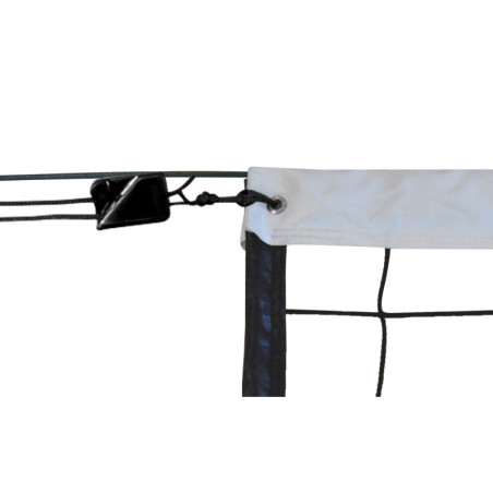 Filet Volley Compétition 9,50 x 1 m PP Tressé 4 mm + Câble Acier