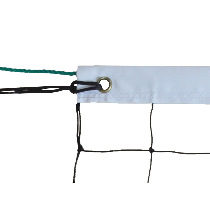 Filet Volley Scolaire 9 x 0,80 m PE Câblé 2 mm Maille 100