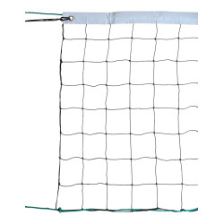 Filet Volley Scolaire 9 x 0,80 m PE Câblé 2 mm Maille 100