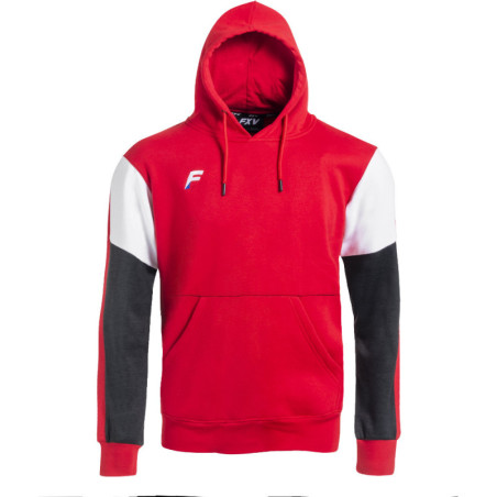 Sweat Capuche Force XV Chistera rouge/noir