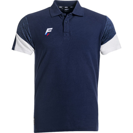Polo Chistera Force XV marine/blanc