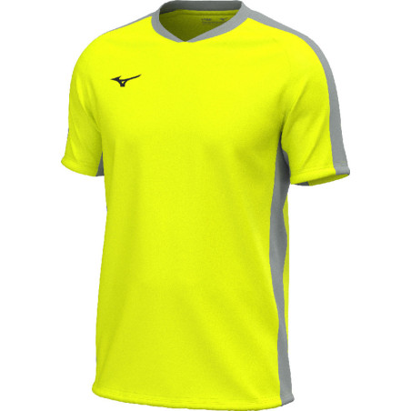 Maillot MIZUNO Trn Tee yellow fluo/grey
