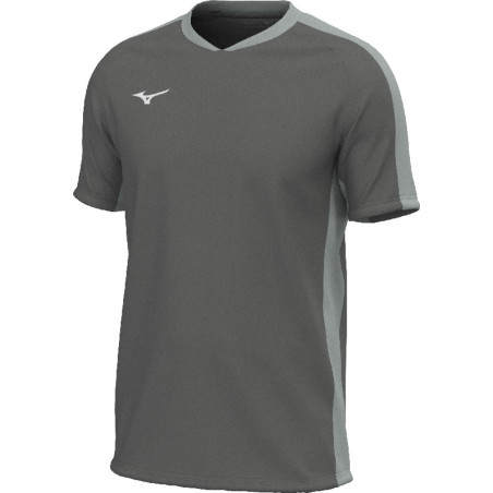 Maillot MIZUNO Trn Tee gun metal/grey