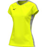 Maillot MIZUNO Trn Tee Femme yellow fluo/grey