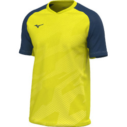Maillot MIZUNO Meisaigara yellow fluo/navy