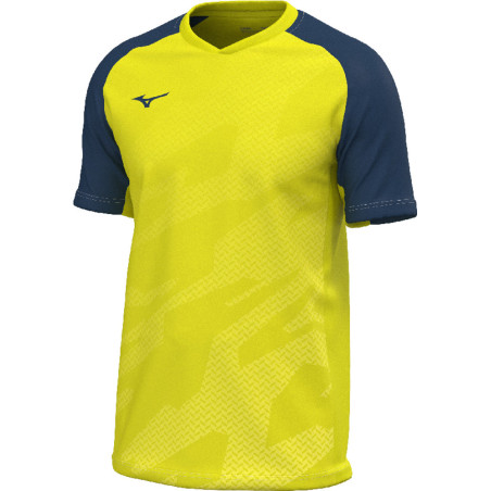 Maillot MIZUNO Meisaigara yellow fluo/navy