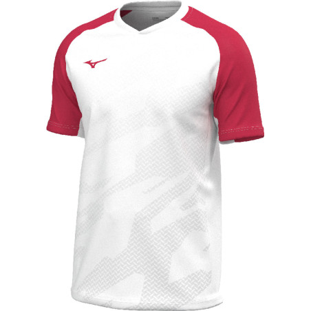 Maillot MIZUNO Meisaigara white/red