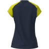 Maillot MIZUNO Meisaigara femme navy/yellow fluo dos