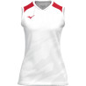 Debardeur MIZUNO Meisaigara femme white/red