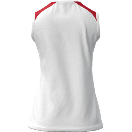 Debardeur MIZUNO Meisaigara femme white/red dos