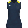 Debardeur MIZUNO Meisaigara femme navy/yellow fluo