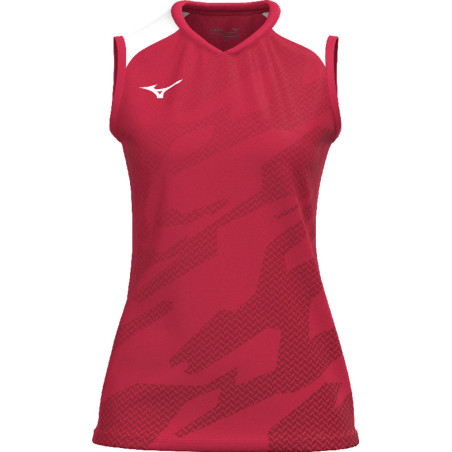 Debardeur MIZUNO Meisaigara femme red/white