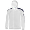 VESTE A CAPUCHE MIZUNO white/navy