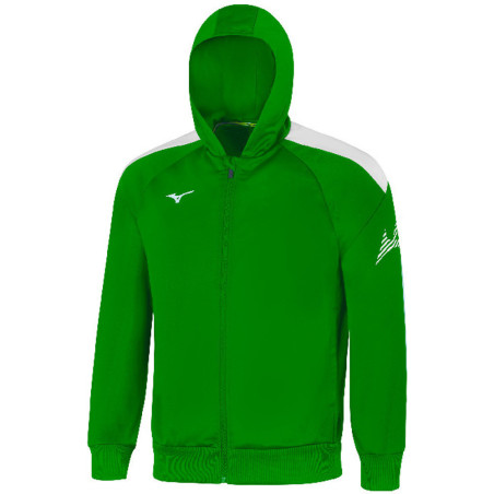 VESTE A CAPUCHE MIZUNO green