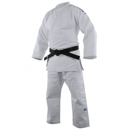 Kimono Judo Adidas Champion III Bleu Blanc Rouge IJF | CLUB-SHOP.fr