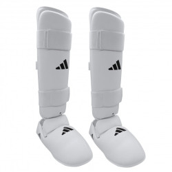Protège Tibias + Pieds Amovibles WKF ADIDAS Karaté | CLUB-SHOP.fr