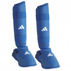 Protège Tibias + Pieds WKF ADIDAS Amovibles Officiels | CLUB-SHOP.fr