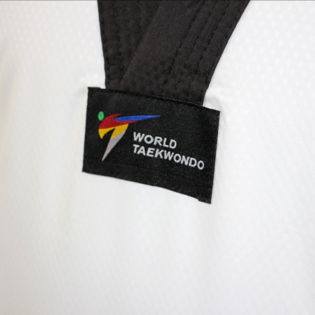 Dobok CHAMPION II Adidas Tissu Strié Col Blanc ou Noir | CLUB-SHOP.fr