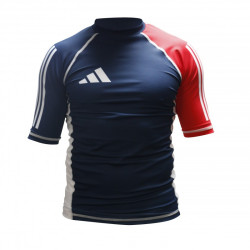 Rashguard Compression adidas bleu/blanc/rouge éco-responsable | CLUB-SHOP.fr