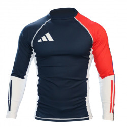 Rashguard Compression adidas bleu/blanc/rouge manches longues | CLUB-SHOP.fr