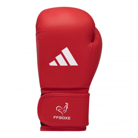 Gants de Boxe AIBA Velcro PU adidas FFBOXE | CLUB-SHOP.fr