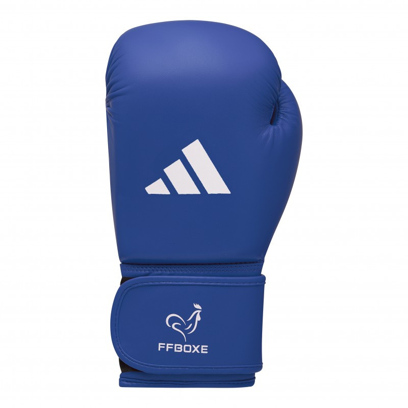 Gants de Boxe AIBA Velcro PU adidas FFBOXE | CLUB-SHOP.fr