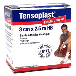 Bande Tensoplaste 3 cm élastique coton hypoallergénique | CLUB-SHOP.fr