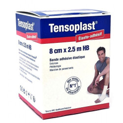 Bande Tensoplaste 8 cm élastique coton hypoallergénique | CLUB-SHOP.fr