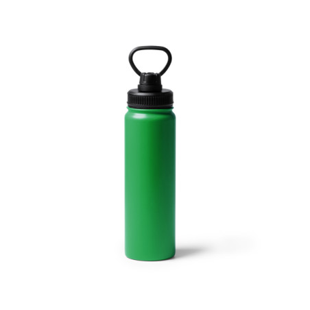Bouteille de sport inox 750 ml double paroi avec poignée | CLUB-SHOP.fr