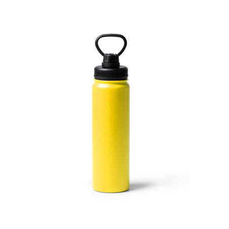 Bouteille de sport inox 750 ml double paroi avec poignée | CLUB-SHOP.fr