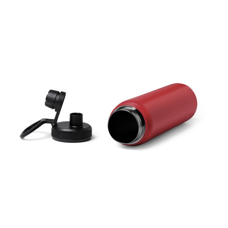 Bouteille de sport inox 750 ml double paroi avec poignée | CLUB-SHOP.fr