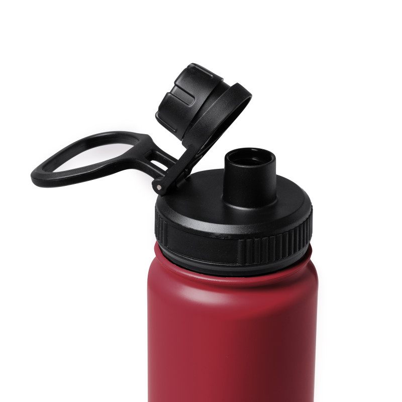Bouteille de sport inox 750 ml double paroi avec poignée | CLUB-SHOP.fr