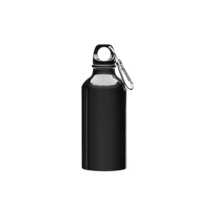 Bidon aluminium 400 ml avec mousqueton pratique | CLUB-SHOP.fr