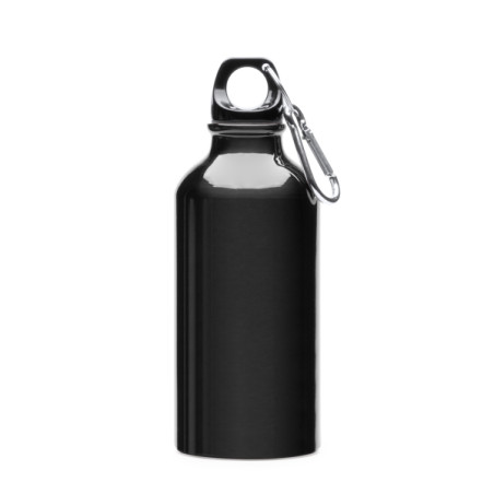 Bidon aluminium 400 ml avec mousqueton pratique | CLUB-SHOP.fr