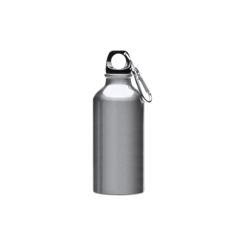 Bidon aluminium 400 ml avec mousqueton pratique | CLUB-SHOP.fr