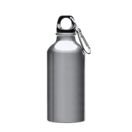 Bidon aluminium 400 ml avec mousqueton pratique | CLUB-SHOP.fr