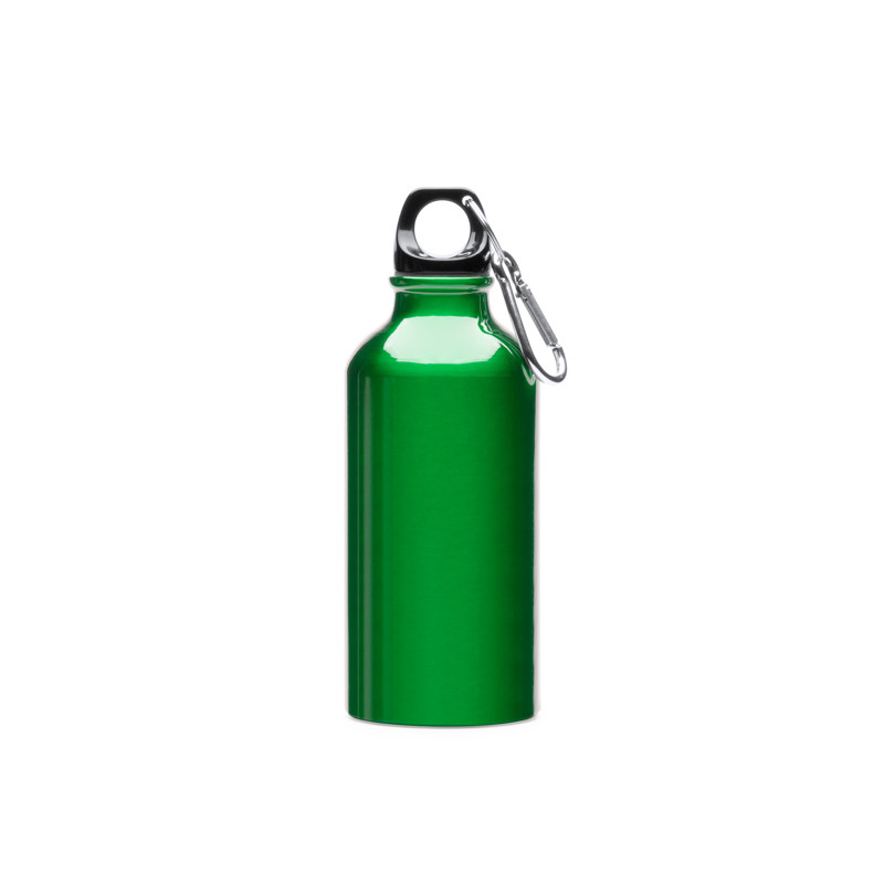 Bidon aluminium 400 ml avec mousqueton pratique | CLUB-SHOP.fr