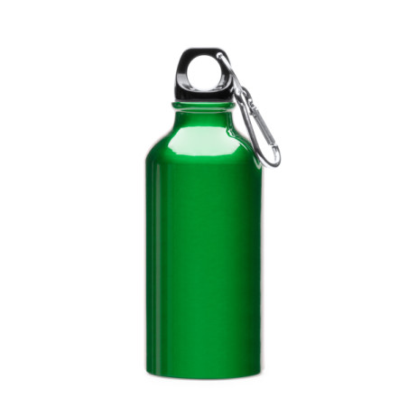 Bidon aluminium 400 ml avec mousqueton pratique | CLUB-SHOP.fr
