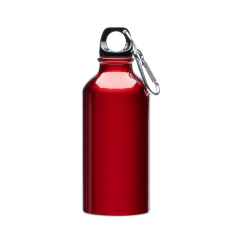 Bidon aluminium 400 ml avec mousqueton pratique | CLUB-SHOP.fr