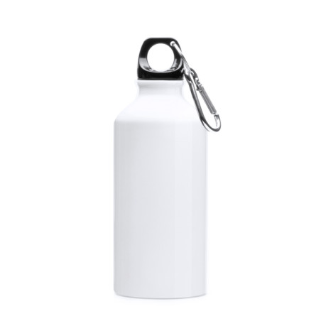 Bidon aluminium 400 ml avec mousqueton pratique | CLUB-SHOP.fr