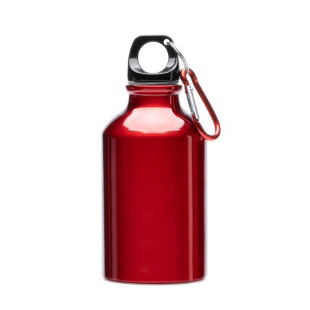 Gourde aluminium 330 ml avec mousqueton assorti | CLUB-SHOP.fr