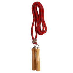 Corde à sauter Softee Xtreme tressée, poignées bois | CLUB-SHOP