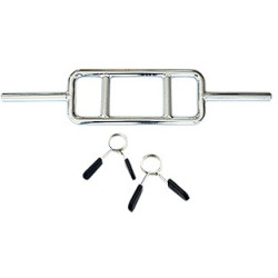 Barre biceps triceps 87 cm avec ressorts | CLUB-SHOP.fr