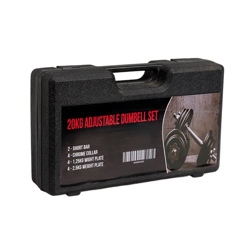 Kit haltères 20 kg Softee avec mallette | CLUB-SHOP.fr