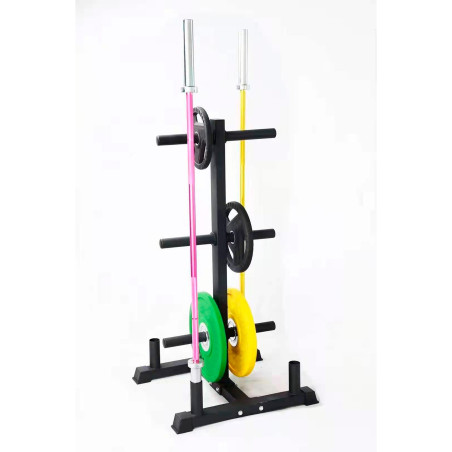 Support barres & disques olympiques ENERGY vertical | CLUB-SHOP.fr