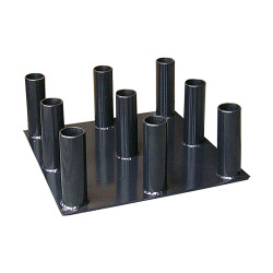 Support vertical barres 30 mm Softee – 9 emplacements | CLUB-SHOP.fr