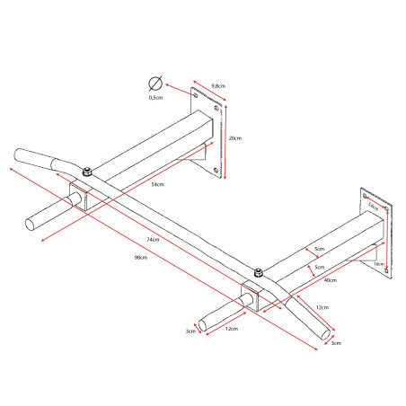 Barre de traction Softee ENERGY murale | CLUB-SHOP.fr