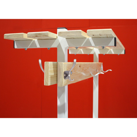 Banc vestiaire double avec étagère – Softee | CLUB-SHOP.fr