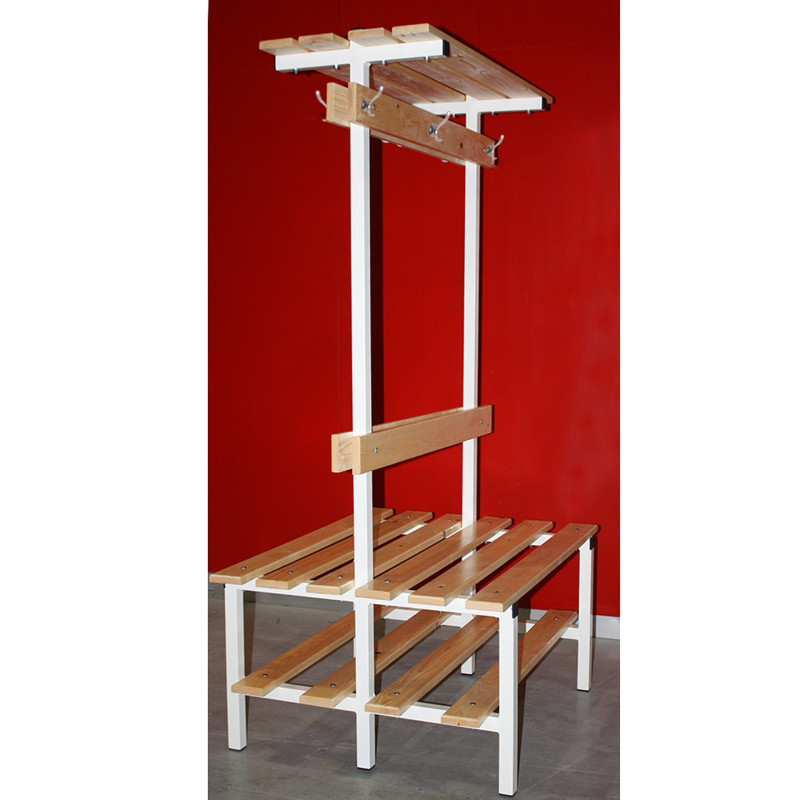 Banc vestiaire double avec étagère – Softee | CLUB-SHOP.fr